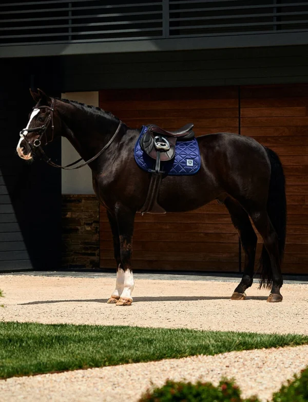 equineworldstore (88) WEATHERBEETA Satin Luxe Air-Tec Euro Jump Shaped Saddle Pad